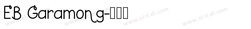EB Garamong字体转换